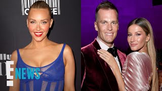 Camille Kostek Comments on Tom Brady amp Gisele Bundchen Rumors  E News [upl. by Oetomit]