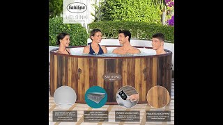 DIY Bestway SaluSpa Helsinki AirJet Inflatable Hot Tub REVIEW [upl. by Jp]