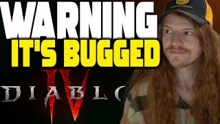 Diablo 4  WARNING Check Your Account  New End Game Patch Is BUGGED [upl. by Nosecyrb]