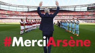 All the angles of Arsene Wengers emotional farewell speech  MerciArsene [upl. by Inot]