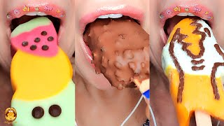 ASMR Mukbang I Tried Devouring Ice Cream In One Bite Challenge 😰 [upl. by Jat696]