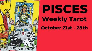 Pisces Everything Is About To Change You Don’t Want To Miss This 💙 Oct 21st – 28th WEEKLY TAROT [upl. by Acinhoj508]