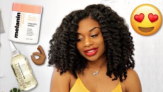 MELANIN HAIRCARE REVIEW AND DEMO  TWIST OUT TUTORIAL [upl. by Ahsin]