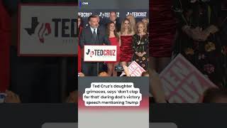 Ted Cruz’s daughter grimaces says ‘don’t clap for that’ [upl. by Orthman]