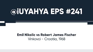 Nikolic vs Robert James Fischer Vinkovci  Croatia 1968 [upl. by Ettennaej]