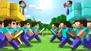 КРЕПОСТЬ НУБОВ ПРОТИВ КРЕПОСТЬ ПРО В МАЙНКРАФТ  НУБИК И ПРО ТРОЛЛИНГ ЛОВУШКА MINECRAFT [upl. by Ladin]