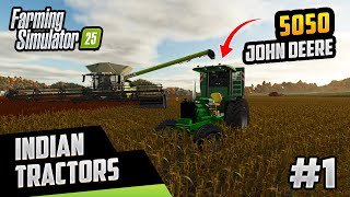 First Indian Tractor in FS25  Swaraj 963 4x4 amp JohnDeere  Rice Map Gameplay  fs25 gameplay 1 [upl. by Durer]