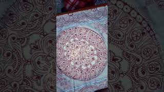 Fabric art on a cloth handkerchief fabric art trending viral clothpainting artist new [upl. by Navar]