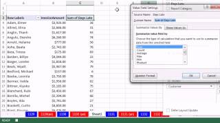 Excel Magic Trick 1131 Aging Accounts Receivable Reports On Multiple Sheets With PivotTable [upl. by Gentry]