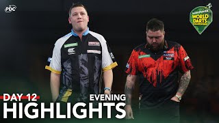 CHAMP DETHRONED  Day 12 Evening Highlights  202324 Paddy Power World Darts Championship [upl. by Procto]