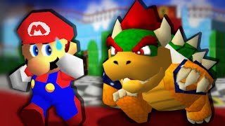 Mario 64 but BOWSER Hunts me Down [upl. by Xirdnek457]