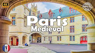 🇫🇷 PARIS MEDIEVAL Walking Tour  Discover Timeless Treasures of France in 4k60fps With Captions [upl. by Ruella]