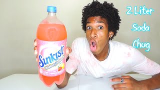 2 Liter Sunkist Strawberry Lemonade Soda CRUSHED Under 1 Minute  Inspired by BadlandsChugs [upl. by Nimar]