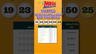 🎉 Resultados Mega Millions del 30 de Julio 2024 Revisa los Números Ganadores✨ MegaMillions loteria [upl. by Ater]