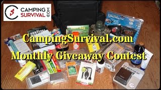 CampingSurvivalcom Monthly Giveaway Contest [upl. by Capwell834]