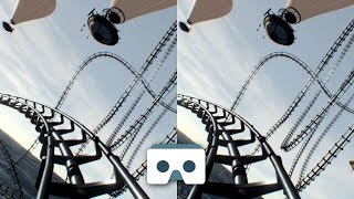 Extreme VR Roller Coaster Virtual Reality 3D Video for Samsung Gear VR Box [upl. by Coats]