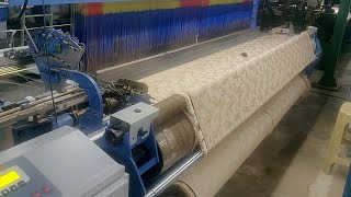 Rapier Loom with Electronic Jacquard 2688 Hooks Viscose Weaving  wwwdynamicloomscom [upl. by Lochner492]