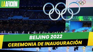 Juegos Olímpicos de Invierno Beijing 2022 así arrancó la ceremonia de inauguración [upl. by Acker]