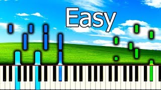 WINDOWS XP STARTUP SOUND  Piano Tutorial [upl. by Accebar]