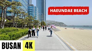 BUSAN SOUTH KOREA 🇰🇷 4K Haeundae Beach [upl. by Mariellen]