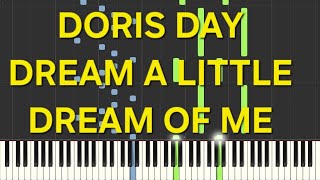 doris daydream a little dream of merallentatoslowpiano facile easy tutorial [upl. by Nomled]