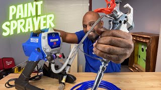 HOW TO USE A PAINT SPRAYER LIKE A PRO [upl. by Elvis]