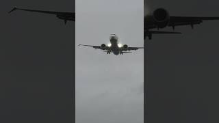 Ryanair Landing 🛬 During Storm Bert at Birmingham Airport planespotting storm landing travel [upl. by Panayiotis]