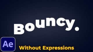 Text Bounce Effect Tutorial in After Effects  No Expressions [upl. by Doe]