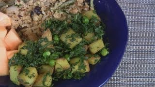 Indian Potatoes Peas and Kale [upl. by Etnuahc598]