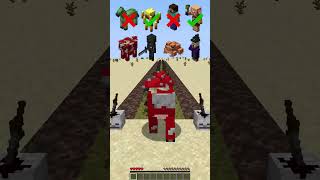 Wither Roses Damage vs Mobs Survival shorts minecraft meme [upl. by Moclam773]