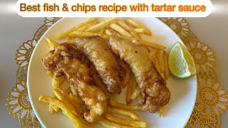 Best fish amp chips recipe with tartar sauce [upl. by Acinet]