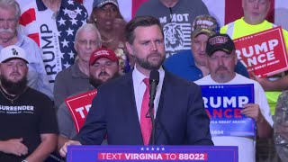 WATCH JD Vance campaign rally in Radford [upl. by Yaner]