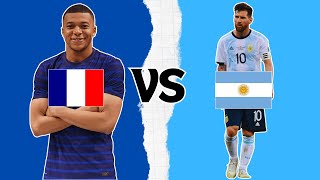 PES Football Life 25  France VS Argentina  Game Simulation [upl. by Wieche984]