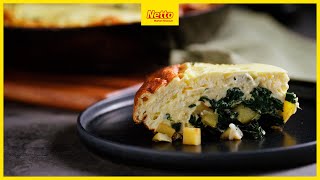 Frittata Rezept I Spinat Frittata mit Schmand I Aufwand Gering I NETTO [upl. by Boatwright715]