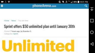 Sprint Offers New Customers Its Unlimited Freedom Plan for 50 a Month [upl. by Flyn823]