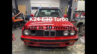 E30 K24 build in 10 minutes [upl. by Lonier]