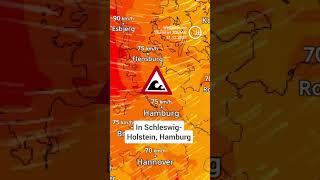 ⚠️  Sturmtief ZOLTAN  Im Norden kommt es zu Sturmfluten sturmflut unwetter wetter [upl. by Amahcen]