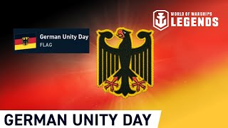 FREE Flag And Patch World of Warships Legends German Unity Day Free Code [upl. by Sewellyn]