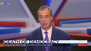 Nigel Farage hits out at Liz Truss over Hong Kong prodemocracy website shutting down [upl. by Anneehs111]