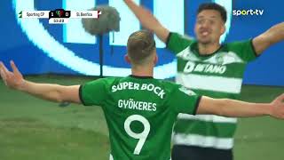 Golo Gyokeres Sporting 20 Benfica  Taça de Portugal  sport tv [upl. by Porcia]