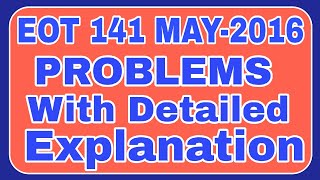 Pension Problrms EOT 141 MAY 2016 PART1 [upl. by Seldan783]