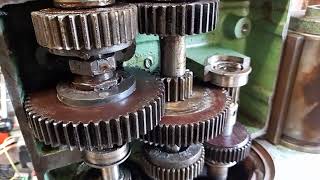 Arboga G2508 Swedish drill press gearbox disassembly [upl. by Ekrub]