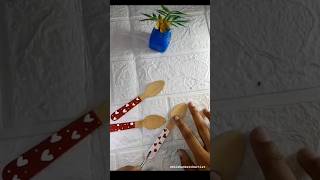 Easy Diy Painting on spoon 🥄❤️✨diy drawing youtubeshorts shorts easy art trending spoon [upl. by Lesirg]