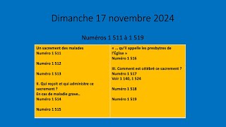 201  Catechisme de l Eglise catholique  2024 11 17 [upl. by Atnod]