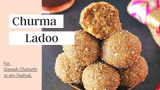 Gujarati Churma Ladoo with Jaggery recipe for Ganesh Chaturthi [upl. by Aicnorev]