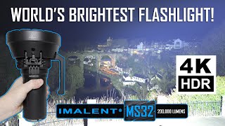 Worlds BRIGHTEST Flashlight  IMALENT MS32  200000 lumens [upl. by Eiramnwad419]