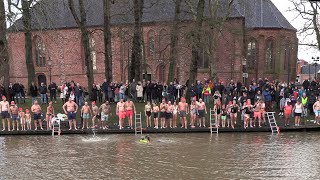 Nieuwjaarsduik 2024 Appingedam [upl. by Yerffoj]