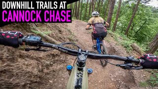 RIDING DOWNHILL TRAILS AT CANNOCK CHASE [upl. by Aivatnohs793]