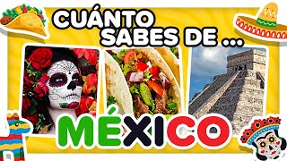 ¿Cuánto sabes sobre México 🤯🇲🇽🌮  Cosas que debes saber de México  PlayQuiz  Cultura General [upl. by Gershon]