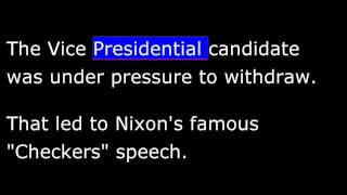 American History  Part 197  Truman  Nixons quotCheckersquot speech  Election of 1952 [upl. by Secundas]